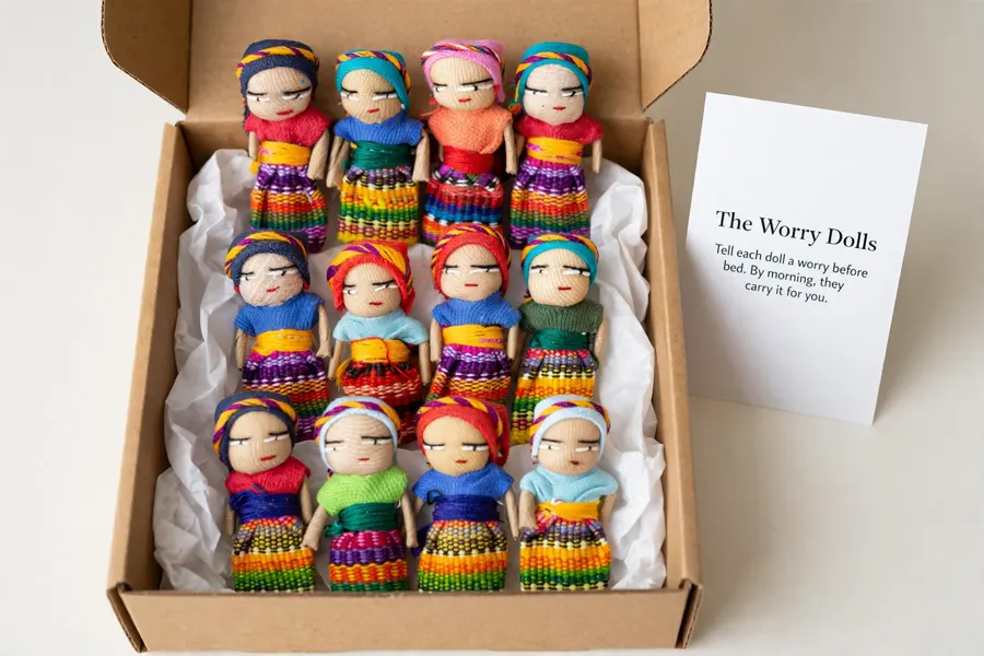 Worry dolls · set of 12 — Guatemala