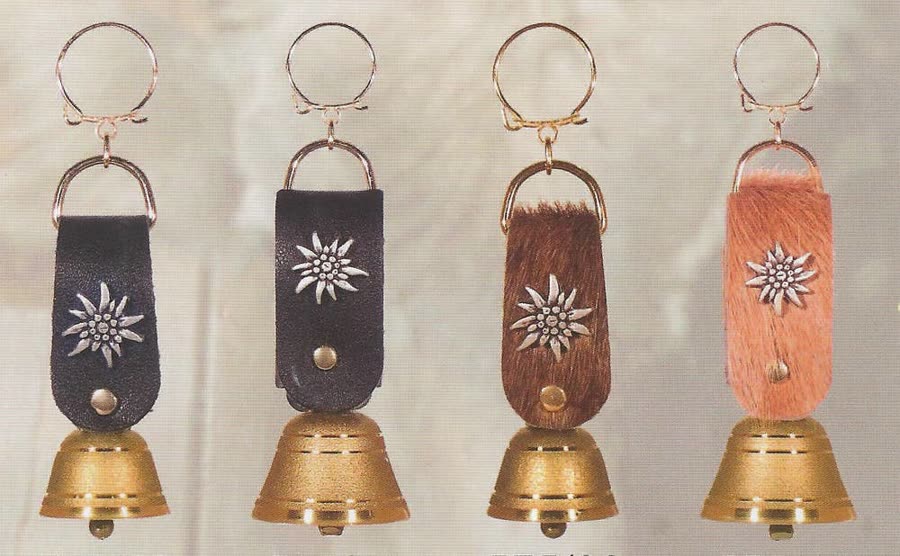 Cowbell key ring — Switzerland